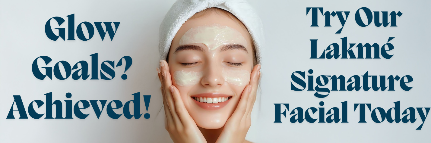 Woman receiving a Signature Facial at Lakmé Salon Kannur for glowing skin